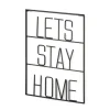 Kirkland's Home Let'S Stay Home Metal Wall Plaque- Wall Quotes & Signs
