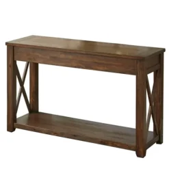 Kirkland's Home Leyton X-Bar Side Panel Console Table- Console Tables