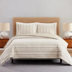 Kirkland's Home Liam Striped King 3-Pc. Duvet Set- Duvets