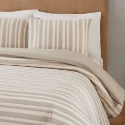 Kirkland's Home Liam Striped King 3-Pc. Duvet Set- Duvets