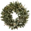 Kirkland's Home Liana Lightly Frosted Pine Pre-Lit Wreath, 30 In.- Wreaths
