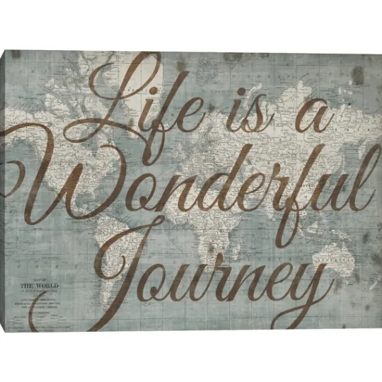Kirkland's Home Life Is A Wonderful Journey Canvas Art Print- Wall Quotes & Signs