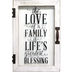 Kirkland's Home Life'S Blessings Printed Glass Plaque- Wall Quotes & Signs