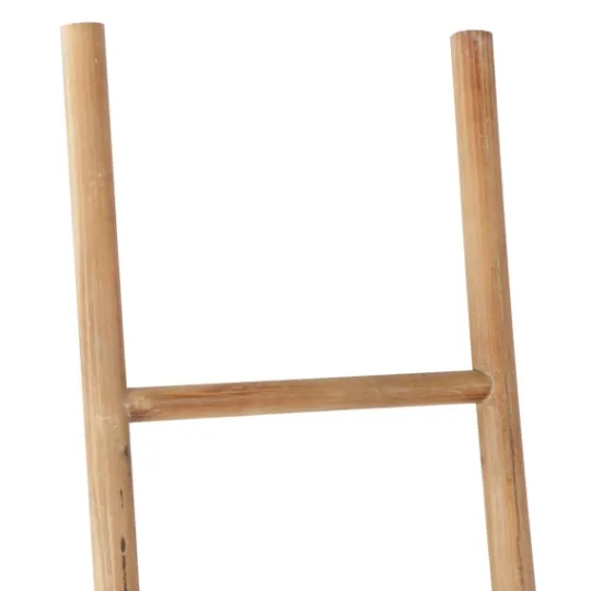 Kirkland's Home Light Brown Wood And Black Metal Ladders, Set Of 2- Decorative Accents
