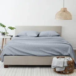 Kirkland's Home Light Chambray 4-Pc. Full Bed Sheet Set- Bed Sheets