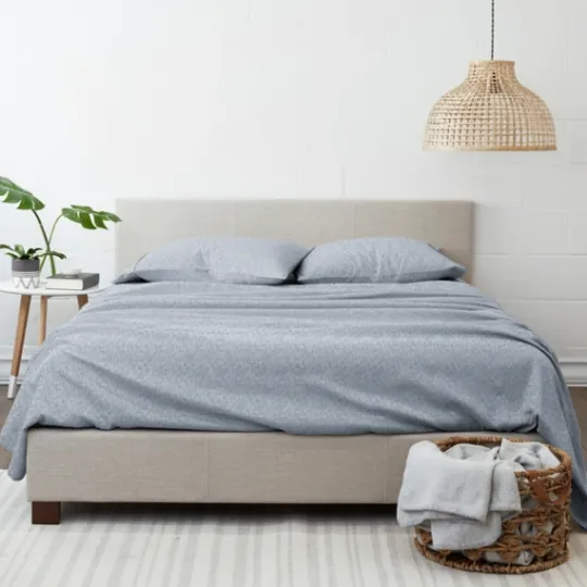 Kirkland's Home Light Chambray 4-Pc. Queen Bed Sheet Set- Bed Sheets