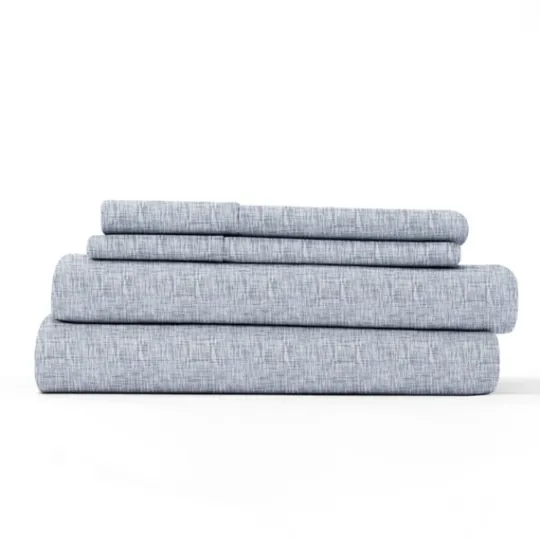 Kirkland's Home Light Chambray 4-Pc. Queen Bed Sheet Set- Bed Sheets
