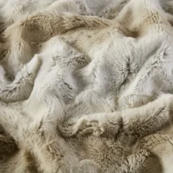 Kirkland's Home Light Faux Fur Oversized Throw Blanket- Blankets & Throws