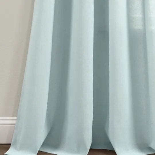 Kirkland's Home Light Faux Linen Curtain Panel Set, 84 In.- Curtains & Drapes