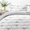 Kirkland's Home Light Gray Chevron 3-Pc. King Duvet Cover Set- Duvets