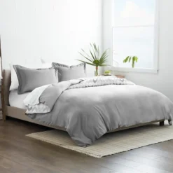 Kirkland's Home Light Gray Chevron 3-Pc. King Duvet Cover Set- Duvets