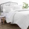 Kirkland's Home Light Gray Stripes 3-Pc. Queen Duvet Cover Set- Duvets