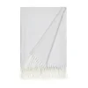 Kirkland's Home Light Herringbone Throw With Fringe- Blankets & Throws