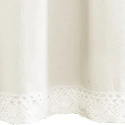 Kirkland's Home Light Linen Lace Curtain Valance- Curtains & Drapes