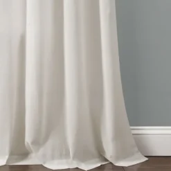 Kirkland's Home Light Linen Lace Curtain Panel Set, 84 In.- Curtains & Drapes