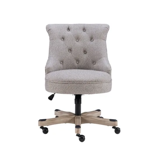Kirkland's Home Light Miller Tufted Office Chair- Office Furniture
