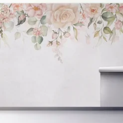 Kirkland's Home Light Pink Garden Peel And Stick Wall Mural- Wall Murals & Wall Decals