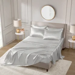 Kirkland's Home Light Satin 6-Pc. Full Sheet Set- Bed Sheets