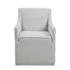 Kirkland's Home Light Slipcover Dining Chair With Casters- Dining Chairs