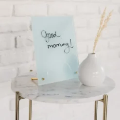 Kirkland's Home Light Square Magnetic Glass Dry Erase Board- Memo & Chalkboards