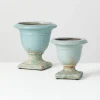 Kirkland's Home Light Terracotta Urn Vases, Set Of 2- Vases