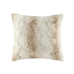Kirkland's Home Light Textured Faux Fur Pillow- Pillows