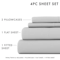 Kirkland's Home Light Ultra Soft 3-Pc. Twin Xl Sheet Set- Bed Sheets