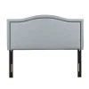 Kirkland's Home Light Upholstered Nailhead King Headboard- Beds & Headboards