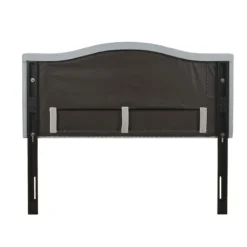 Kirkland's Home Light Upholstered Nailhead King Headboard- Beds & Headboards