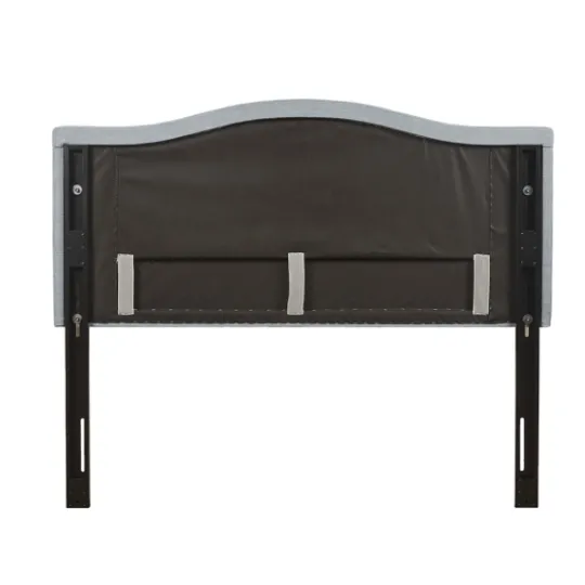 Kirkland's Home Light Upholstered Nailhead King Headboard- Beds & Headboards