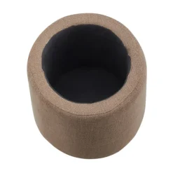 Kirkland's Home Light Upholstered Top Handle Storage Ottoman- Benches & Ottomans