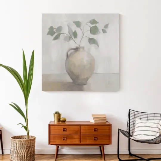 Kirkland's Home Light Vase Botanical Canvas Art Print- Canvas Art
