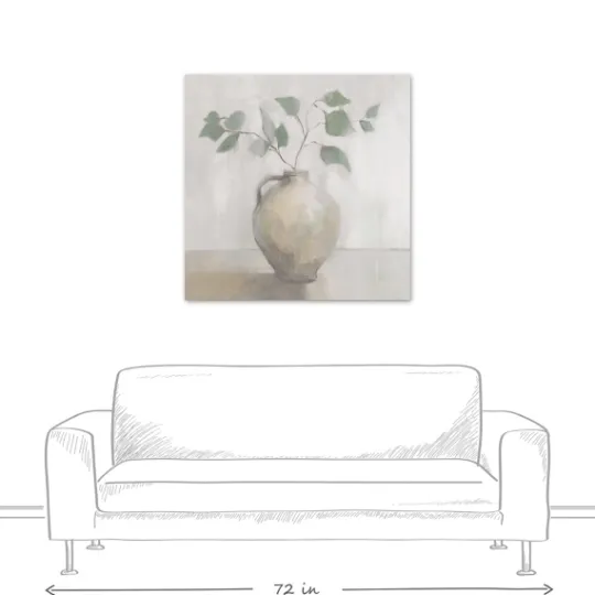 Kirkland's Home Light Vase Botanical Canvas Art Print- Canvas Art