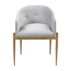 Kirkland's Home Light Velvet Button Dining Chairs, Set Of 2- Dining Chairs