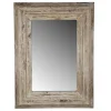 Kirkland's Home Light Whitewashed Wood Rectangular Wall Mirror- Decorative Mirrors