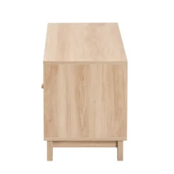 Kirkland's Home Light Wood And Cane Accent Tv Stand- Tv Stands & Media Consoles