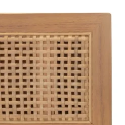 Kirkland's Home Light Wood And Cane 3-Drawer Chest- Dressers & Chests