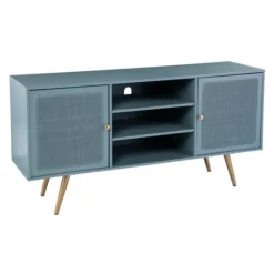 Kirkland's Home Light Wood And Cane Media Cabinet- Tv Stands & Media Consoles