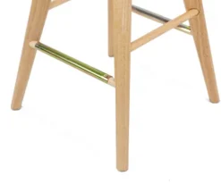 Kirkland's Home Light Wood Backless Swivel Counter Stool- Bar Stools & Counter Height Stools