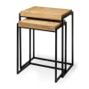 Kirkland's Home Light Wood Nesting Accent Tables, Set Of 2- Accent & End Tables