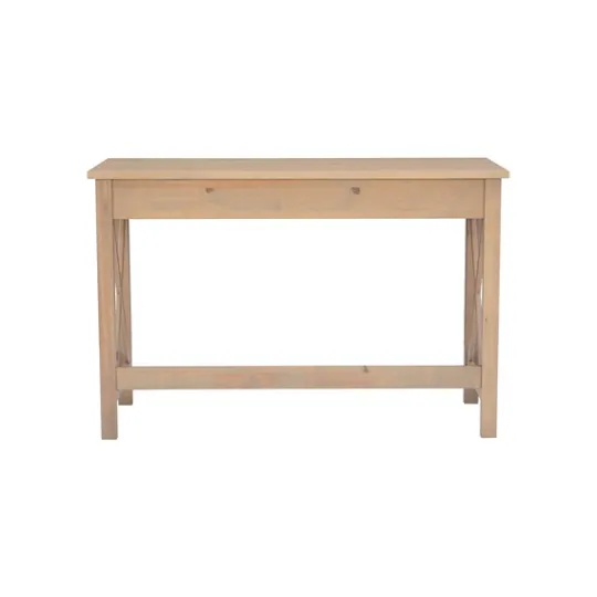 Kirkland's Home Light Wood X-Sides Desk- Office Furniture