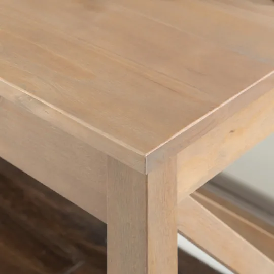 Kirkland's Home Light Wood X-Sides Desk- Office Furniture