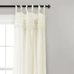 Kirkland's Home Linda Ruffle Curtain Panel Set, 84 In.- Curtains & Drapes