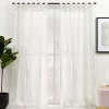 Kirkland's Home Linen Braided Top Curtain Panel Set, 84 In.- Curtains & Drapes