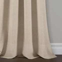 Kirkland's Home Linen Button And Stripe Curtain Panel Set, 95 In.- Curtains & Drapes