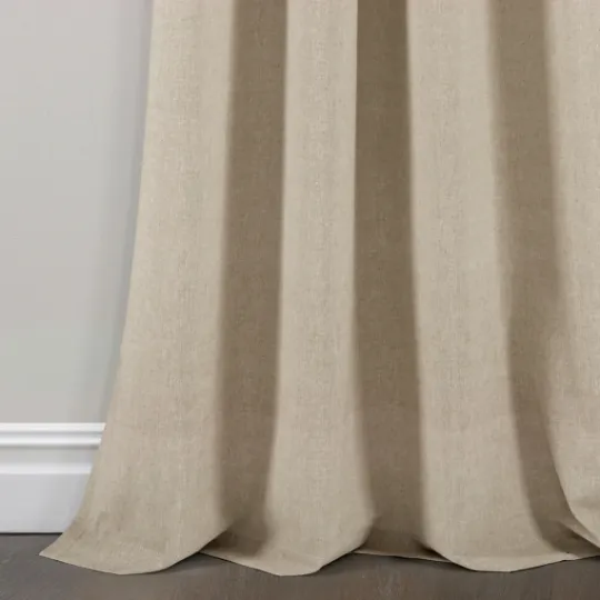 Kirkland's Home Linen Button And Stripe Curtain Panel Set, 84 In.- Curtains & Drapes
