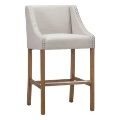 Kirkland's Home Linen Castaic Barstool- Bar Stools & Counter Height Stools