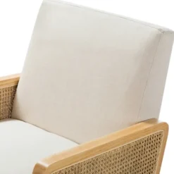 Kirkland's Home Linen Upholstered Accent Chair- Accent Chairs
