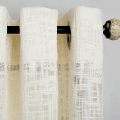 Kirkland's Home Linen Woven Single Curtain Panel, 84 In.- Curtains & Drapes