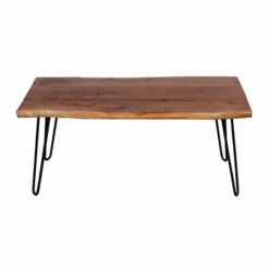 Kirkland's Home Live Edge Hairpin Legs Coffee Table, 24X42 In.- Coffee Tables